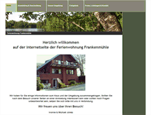 Tablet Screenshot of ferienwohnung-frankenmuehle.de